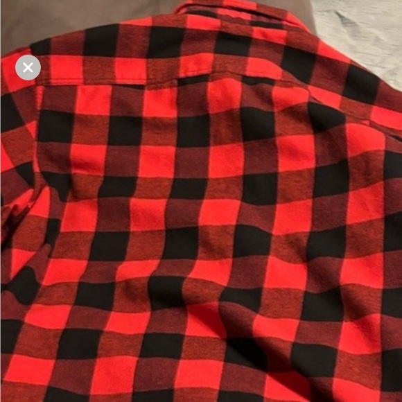 Plaid red and black checkered some XL - Picture 3 of 3